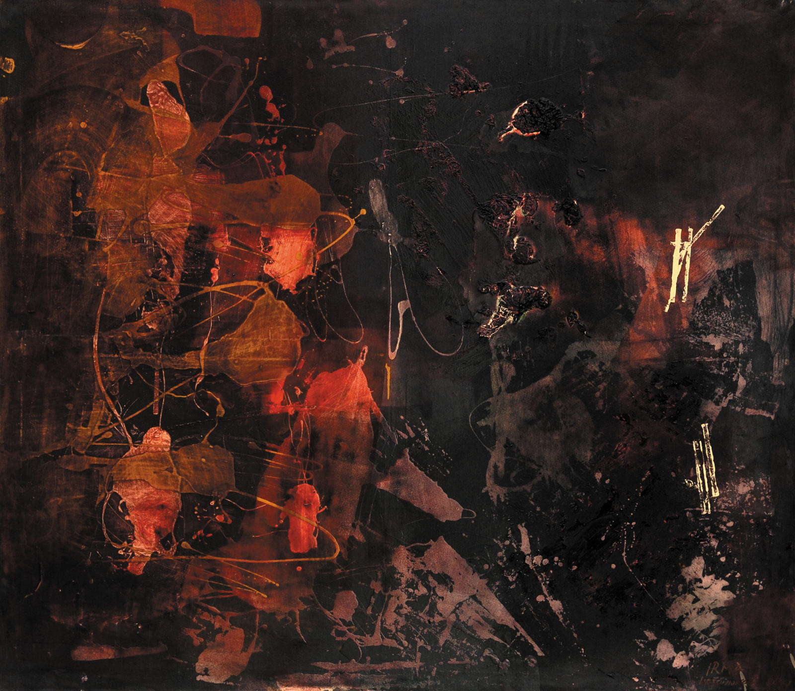 Baroque pictorial sounding, Oil on canvas, 140cmx160cm, 2011